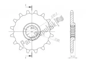 SUPERSPROX SU1153914 ktw front 14t, 520 - Bottom side