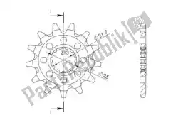 Here you can order the ktw front 14t, 520 from Supersprox, with part number SU1156514: