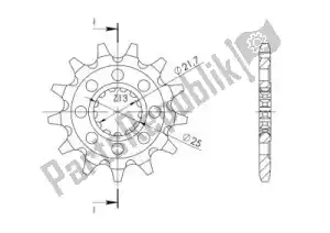SUPERSPROX SU1156514 ktw front 14t, 520 - Bottom side
