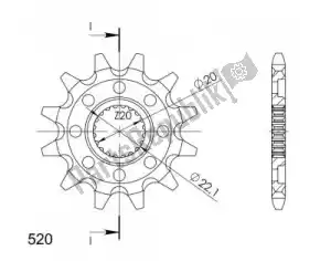 SUPERSPROX SU1159012 ktw anteriore 12t, 520 - Il fondo