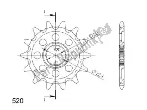 SUPERSPROX SU1159013 ktw front 13t, 520 - Bottom side