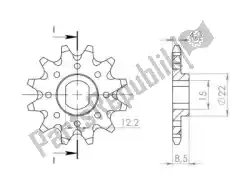 Aquí puede pedir ktw delantero 12t, 415 de Supersprox , con el número de pieza SU1189912: