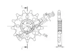 Qui puoi ordinare ktw anteriore 14t, 520 da Supersprox , con numero parte SU1190114: