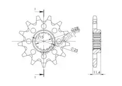 Here you can order the ktw front 14t, 520 from Supersprox, with part number SU1190214: