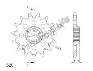 SUPERSPROX SU1190215 ktw przód 15t, 520 - Dół