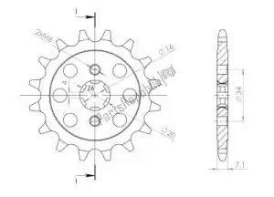 SUPERSPROX SU1190313 ktw front 13t, 520 - Bottom side