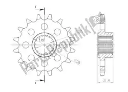 Here you can order the ktw front 16t, 525 from Supersprox, with part number SU1215016: