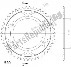 SUPERSPROX SU4547B ktw ty? stal 47t, czarny, 520 - Dół