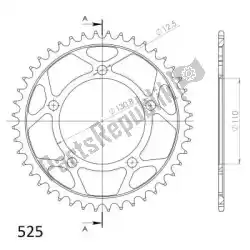 Here you can order the ktw rear steel 44t, black, 525 from Supersprox, with part number SU4744B: