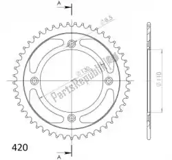 Qui puoi ordinare ktw posteriore acciaio 49t, nero, 420 da Supersprox , con numero parte SU420949B: