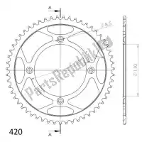 SU420953B, Supersprox, Ktw acier arrière 53t, noir, 420    , Nouveau