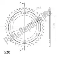 SU421039B, Supersprox, Ktw aço traseiro 39t, preto, 520    , Novo