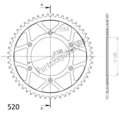 Qui puoi ordinare ktw posteriore in acciaio 48t, nero, 520 da Supersprox , con numero parte SU421048B: