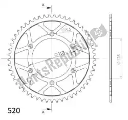 Qui puoi ordinare ktw posteriore in acciaio 50t, nero, 520 da Supersprox , con numero parte SU421050B: