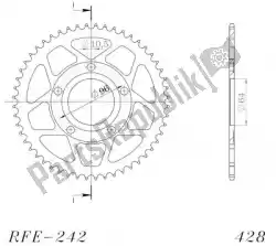 Here you can order the ktw rear steel 53t black from Supersprox, with part number SU424253B: