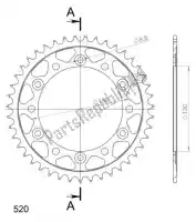 SU4245343B, Supersprox, Ktw aço traseiro 43t, preto, 520    , Novo