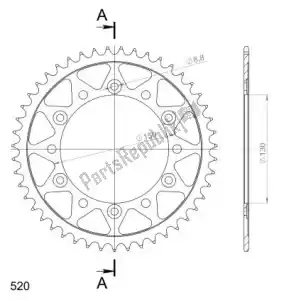 SUPERSPROX SU4245347B ktw ty? stal 47t, czarny, 520 - Dół