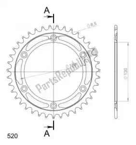 SUPERSPROX SU424538B ktw ty? stal 38t, czarny, 520 - Dół