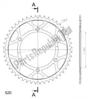 SU424548B, Supersprox, Ktw aço traseiro 48t, preto, 520    , Novo