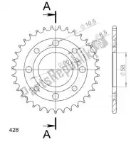 SU426935B, Supersprox, Ktw trasero acero 35t negro    , Nuevo