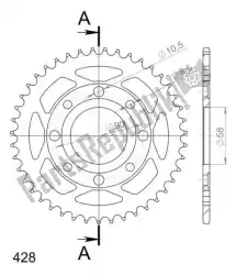 Aquí puede pedir ktw trasero acero 43t negro de Supersprox , con el número de pieza SU426943B: