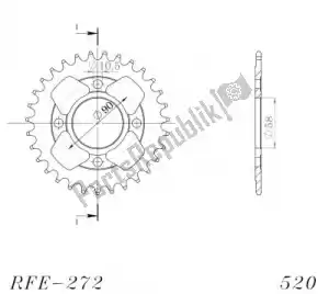 SUPERSPROX SU427231B ktw rear steel 31t black - Bottom side