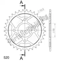 SU427233B, Supersprox, Ktw traseiro em aço 33t preto    , Novo