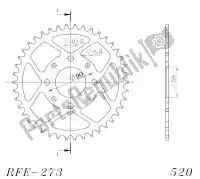 SU427345B, Supersprox, Ktw posteriore acciaio 45t, nero, 520    , Nuovo