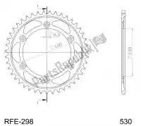 SU429840B, Supersprox, Ktw rear steel 40t, black    , Nieuw