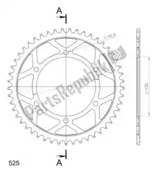 Qui puoi ordinare ktw posteriore in acciaio 48t, nero, 525 da Supersprox , con numero parte SU430048B: