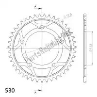 SU430243B, Supersprox, Ktw posteriore acciaio 43t, nero, 530    , Nuovo