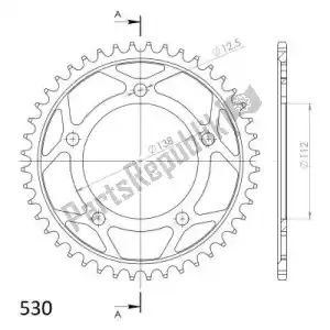 SUPERSPROX SU430244B ktw posteriore in acciaio 44t, nero, 530 - Il fondo