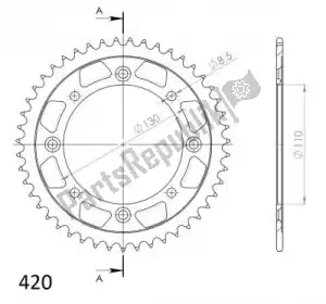 SUPERSPROX SU445547B ktw posteriore acciaio 47t, nero, 420 - Il fondo