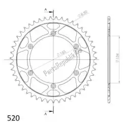 Here you can order the ktw rear steel 47t, black, 520 from Supersprox, with part number SU446047B: