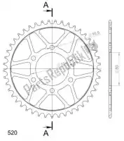 SU447845B, Supersprox, Ktw arrière acier 45t, noir, 520    , Nouveau