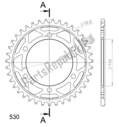 Qui puoi ordinare ktw posteriore acciaio 39t, nero, 530 da Supersprox , con numero parte SU447939B: