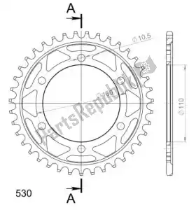 SUPERSPROX SU447939B ktw posteriore acciaio 39t, nero, 530 - Il fondo