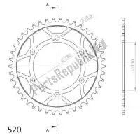 SU448642B, Supersprox, Ktw trasero acero 42t, negro, 520    , Nuevo