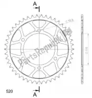 SU448646B, Supersprox, Ktw posteriore acciaio 46t, nero, 520    , Nuovo