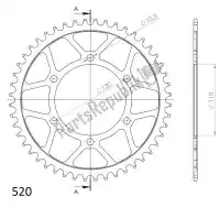 SU448647B, Supersprox, Ktw arrière acier 47t, noir, 520    , Nouveau