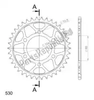 SU448838B, Supersprox, Ktw posteriore acciaio 38t, nero, 530    , Nuovo