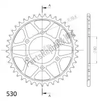 SU448841B, Supersprox, Ktw arrière acier 41t, noir, 530    , Nouveau