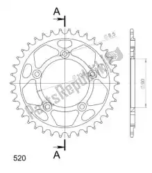 Ici, vous pouvez commander le ktw arrière acier 38t noir auprès de Supersprox , avec le numéro de pièce SU449138B: