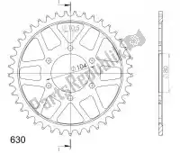 SU450138B, Supersprox, Ktw rear steel 38t black    , New