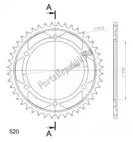 SU450244B, Supersprox, Ktw ty? stal 44t, czarny, 530    , Nowy