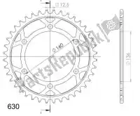 SU450640B, Supersprox, Ktw rear steel 40t black    , New