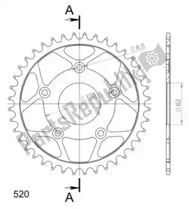 SUPERSPROX SU470140B ktw rear steel 40t black - Bottom side