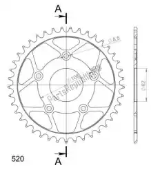 Ici, vous pouvez commander le ktw arrière acier 41t noir auprès de Supersprox , avec le numéro de pièce SU470141B: