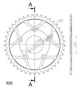 SUPERSPROX SU470141B ktw arrière acier 41t noir - La partie au fond
