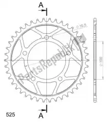 Qui puoi ordinare ktw posteriore in acciaio 42t, nero, 525 da Supersprox , con numero parte SU470242B: